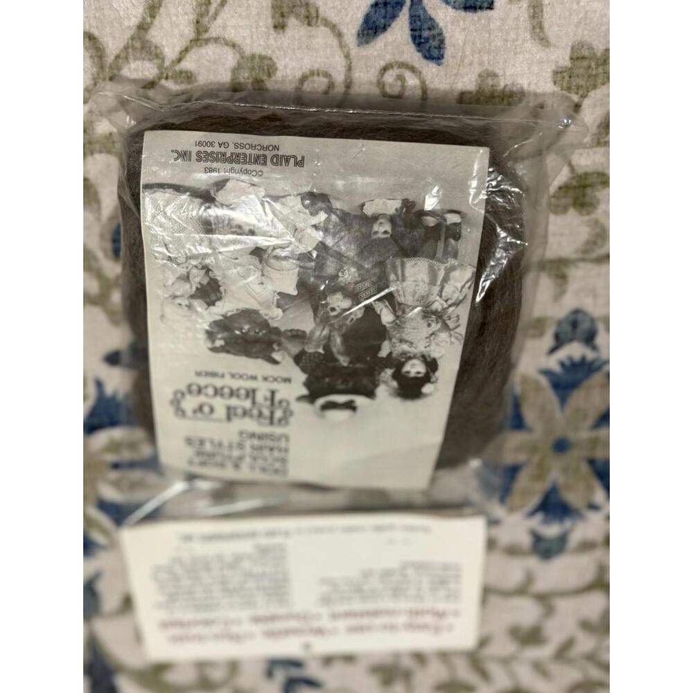 Vintage 1983 Feel‎ o’ Fleece Doll Hair Fiber – Mock Wool – Brown – Paidi